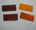 Front Amber & Rear Red Reflector Set Harley Shovelhead Kd 410 SAE-A71 Dot. Fixed Price $75.00.