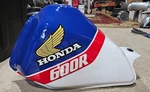 1986 Honda XL600R Gas Fuel Tank 17500-ML6-740ZA. Fixed Price $500.00.