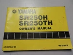 Yamaha Factory Owners Service Manual 1981 SR250H SR250TH LIT-11626-02-23. Fixed Price $22.47.