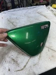 76-78 Kawasaki KE175 Left Side Cover Oil Tank Ahrma Kd,. Fixed Price $42.99.
