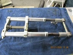 97-03 Ducati ST2 Front End Forks Triple Tree Clamp Tubes Showa. Fixed Price $175.00.