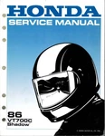 Honda Service Manual - VT700C Shadow 1986 61MK700. Fixed Price $75.00.