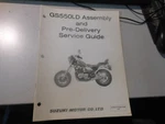 Suzuki Factory Assembly & Pre-delivery Service Guide 84 GS550LD 99505-01543-03E. Fixed Price $19.98.
