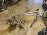 72 Husqvarna 125,250,400, 450 Mj Frame And Swingarm. Fixed Price $250.00.