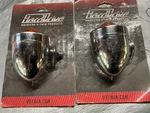 Nos Chrome Marker Bullet Amber Single Filament Set (2) Harddrive 21085. Fixed Price $38.50.