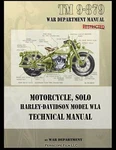Wwii Harley Davidson Motorcycle Model Wla Technical Manual Book Tm 9-879. Fixed Price $9.95.