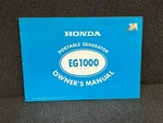 Honda EG1000 Portable Generator Genuine Owner's Service Manual 3187500 N.o.s.. Fixed Price $24.99.