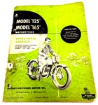 Harley Davidson 1948-1953 Model 125 165 Spare Parts Catalog 99452-53. Fixed Price $39.99.