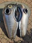 Harley Knucklehead El Fl Set Of Gas Tanks 3501-41 1940-1946. Fixed Price $1450.00.