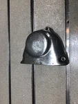 Yamaha DT250,1974,OIL Pump Cover,oem Crankcase COVER,438-15416-00-00. Fixed Price $18.99.