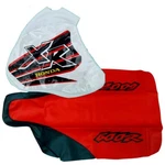 Seat Cover And Gas Tank For Honda XR600R 1999 Red Black. Fixed Price $90.00.