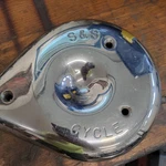 Vintage S&s "cycle" #78 Teardrop Air Cleaner Cover Harley Davidson Super B Nice!. Fixed Price $85.00.