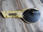 Oem 1979 Yamaha YZ400 250 Left Side Cover Panel 2X4-21711-00-98. Fixed Price $100.00.