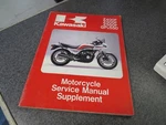 Kawasaki Factory Service Supplement 83-84 ZR400 500 ZX550 99924-1040-02. Fixed Price $29.99.