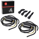 2X Ignition Coil W/ Cap Kit For Kawasaki KZ550 KZ750 KZ650 ZN700 ZX550 ZX750 Gpz. Fixed Price $33.59.