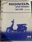 Honda 1984 NH125 AERO125 NH-125 AERO-125 Service Manual 61KG800. Fixed Price $59.99.
