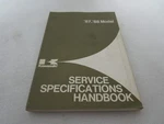 87-88 Models Kawasaki Service Specifications Handbook 99926-1012-01. Fixed Price $11.99.