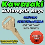 1998 And Older Kawasaki Motorcycle Keys Cut For Codes Z5001-Z5250. Fixed Price $13.99.