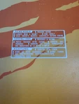 Honda Fuel Tank Warning Atc 200X 70 Xr 80 600 75 Z50R White. Fixed Price $10.25.