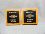 Rare 1922 Nos (2 Boxes) Harley Davidson Piston Rings .005 O.s. Part # 265-24. Fixed Price $79.50.