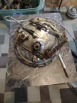 Honda CL-350 Scrambler Used Original Front Brake Hub Plate Assembly 1971. Fixed Price $30.00.