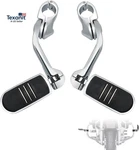 1.25" Highway Footpegs,long Angled Adjustable W/mounts For Harley. Fixed Price $95.43.