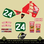 1989 1988 Honda Cr 250 Hrc Factory Bayle Evo Mx Graphic Sticker Kit Decals Red. Fixed Price $141.05.