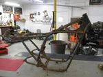 74 Yamaha Tx 500 Frame Chassis 371-14621-02-00 1973-1975. Fixed Price $350.00.