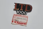 Kawasaki KZ1000-B1,B2,B3 Ltd Nos Side Cover Badge 56018-1027. Fixed Price $65.00.