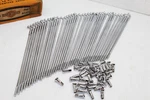 1970-78 Harley Ironhead Xl Sportster Rear 18" Wheel Chrome Spokes Nipples Nos. Fixed Price $50.00.