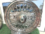 Harley Davidson Vintage Twisted Spoke Chrome Rim 73-84 FL/FLH/FLH-80/CLASSIC. Fixed Price $995.00.