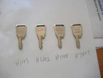 Honda H7708 Key Original H- Series One Groove Front & Back. Fixed Price $9.99.