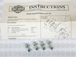 Harley Davidson Nos New 59329-96 59331-96 Fender Mud Flap Hardware Flstc Flstn. Fixed Price $29.99.