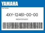 Yamaha Genuine Radiator Assy 4XY-12461-00-00. Fixed Price $611.42.