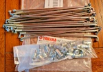 Yamaha 125, 17" Front Wheel Rim Spoke & Nipple Set, Kit 1B2-F5104-00. Fixed Price $64.95.