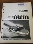 Yamaha Factory Supplementary Service Manual 2001 XRT1200Z LIT-18616-02-30. Fixed Price $20.00.