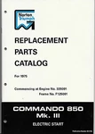 Norton Commando 850 Mk 3, Iii, Oem, Factory Parts Manual, Nos, Sealed. Fixed Price $74.95.