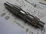 Hummer "used" 1947 Up Counter Shaft #35611-47A. Fixed Price $25.00.