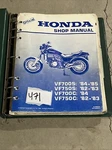 1982 1983 1984 1985 VF700S VF750C Honda Service Manual P/n 61MB004. Fixed Price $97.33.