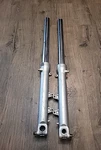 1991 To 1994 Honda CBR600F2 Front Forks Oem Silver Bolts Good Scuff Scratches. Fixed Price $129.99.