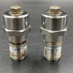 Used Genuine Harley Davidson Fork Tube Plugs - Xl Chrome No Ring. Fixed Price $29.99.