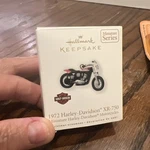 1972 XR-750, Harley Davidson, Miniature Hallmark Ornament. Fixed Price $5.35.