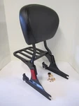 Harley-davidson Softail Black Detachable Sideplates Sissy Bar Backrest Pad Rack.. Fixed Price $169.99.