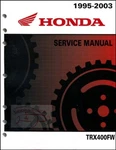 TRX400 Shop Manual Service Repair Honda Book Foretrax Foreman. Fixed Price $72.95.