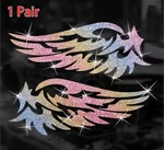 Glitter Bling Sparkle Shiny Angel Wings 6 Vinyl Sticker Decal Pair 2PCS. Fixed Price $9.99.