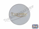 Triumph 750 TR7 T140 Bonneville Tiger Petrol Tank Badge Gold Silver (1) Pn.... Fixed Price $16.84.