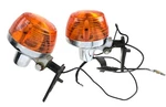 Pair 2 Vtg Stanley 6-0345 AU40GH Sae D67 Orange Signal Lights Japan. Fixed Price $29.99.