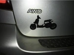 Motor Scooter Moped Life Badge 3D Decal Logo Parts For Honda Ruckus Zoomer NPS50. Fixed Price $14.99.