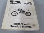 2001 Kawasaki KX85 KX100 Oem Service Manual 99924-1265-01. Fixed Price $26.95.