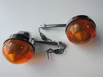 Lucas Turn Signal Short Rear Set 54057553, 60-4105, 56605 Triumph Bsa Norton. Fixed Price $29.95.